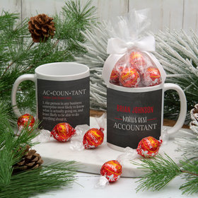 Personalized World's Best Accountant 11oz Mug with Lindt Truffles