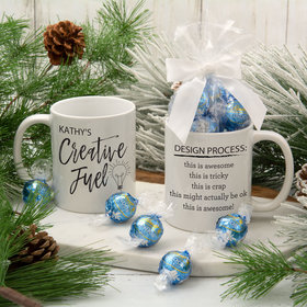 Personalized Creative Fuel 11oz Mug with Lindt Truffles