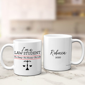 Personalized Law Student 11oz Mug Empty