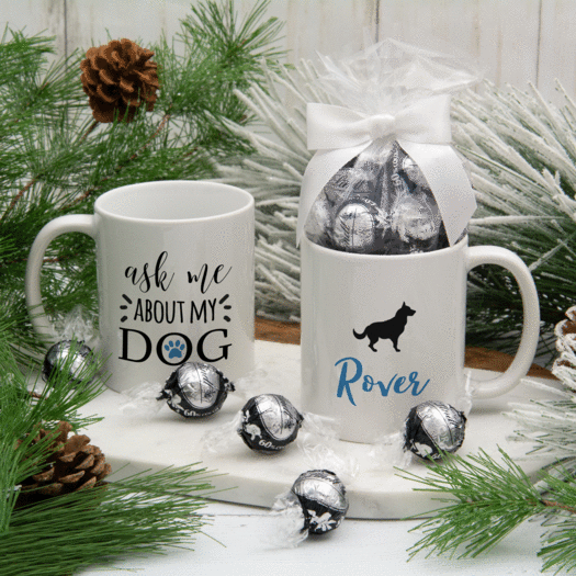 Personalized About My Dog (Mutt) 11oz Mug with Lindt Truffles