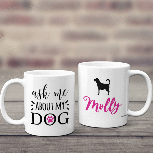Personalized About My Dog (Beagle) 11oz Mug Empty