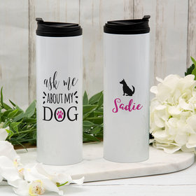 Personalized About My Dog - German Shepard Stainless Steel Thermal Tumbler (16oz)
