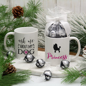 Personalized About My Dog (Poodle) 11oz Mug with Lindt Truffles
