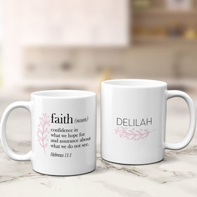 Personalized Faith Definition 11oz Mug Empty