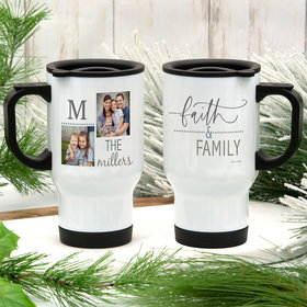 Personalized Travel Mug (14oz) - Faith and Family