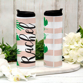 Personalized 16oz Stainless Steel Thermal Tumbler- Summer Botanical