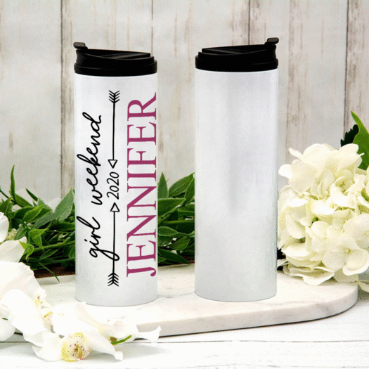 Personalized 16oz Stainless Steel Thermal Tumbler- Arrows
