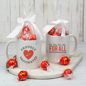 Personalized Proudly Vaccinated 11oz Mug with Lindt Truffles