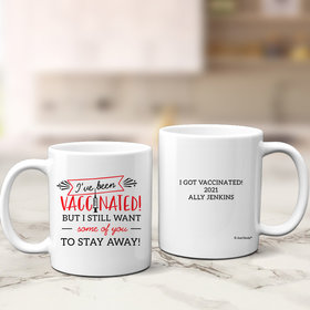 Personalized I've Been Vaccinated 11oz Mug Empty