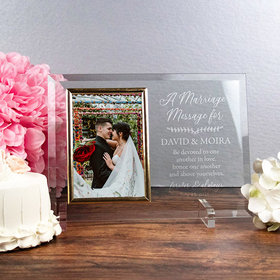 Personalized Picture Frame A Marriage Message