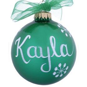 Personalized 05 May Emerald Birthstone Ball Christmas Ornament