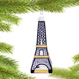 Personalized Eiffel Tower Christmas Ornament
