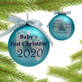 Personalized 2020 Baby's First Christmas Ornament