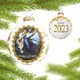 Krebs Personalized Angels Silk Collection Blue Angel Christmas Ornament