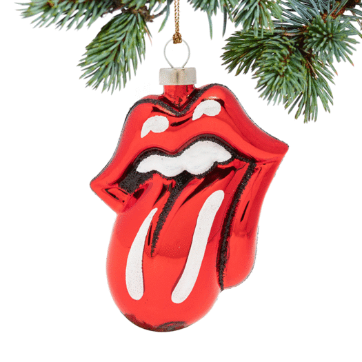 Rolling Stones Tongue Christmas Ornament