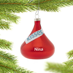Personalized Hersheys Kisses Christmas Ornament