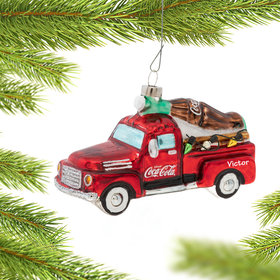 Personalized Coca-Cola Delivering The Holidays Christmas Ornament