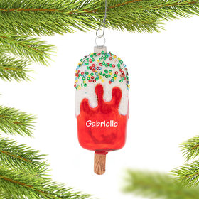 Personalized Sweet Ice Cream Pop Christmas Ornament