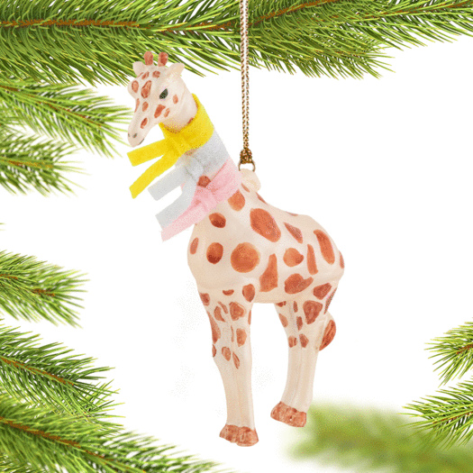 Bundle Up Giraffe Christmas Ornament