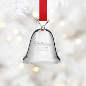 Reed & Barton Silver Plated 2023 Bell Christmas Ornament