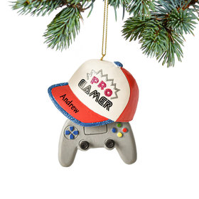 Personalized Pro Gamer Christmas Ornament