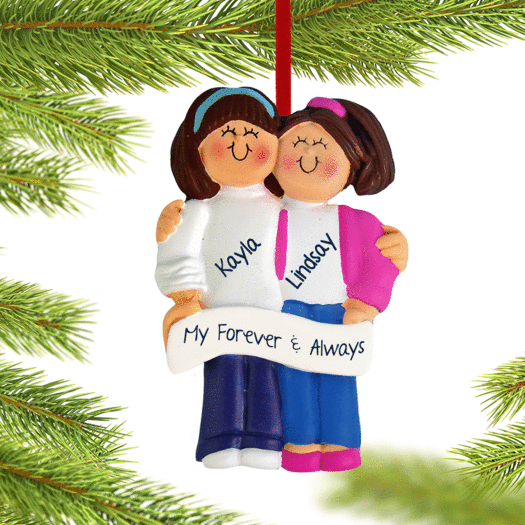 Personalized Couple Christmas Ornament
