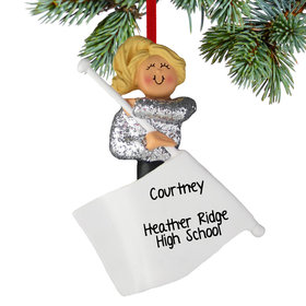 Personalized Color Guard Christmas Ornament