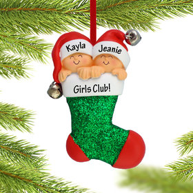 Personalized Friends in Stocking Christmas Ornament