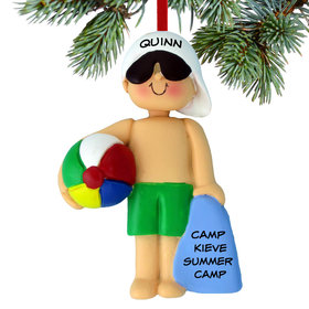 Summer Camp Child Boy Christmas Ornament