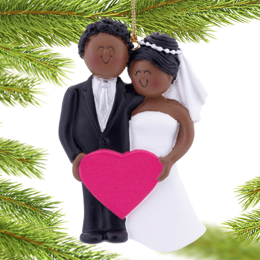 Bride and Groom Christmas Ornament