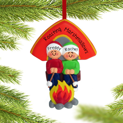 Personalized Camping Friends Christmas Ornament