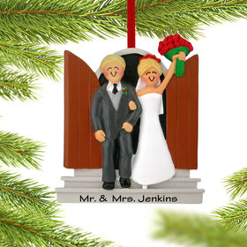 Personalized Newlyweds Christmas Ornament