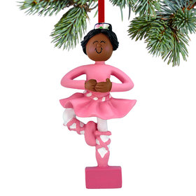 Ballet Dancer in Pink Tutu Christmas Ornament