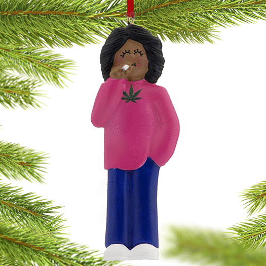 Marijuana Female Christmas Ornament