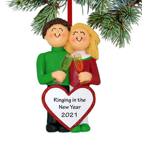 Personalized Anniversary Couple Christmas Ornament