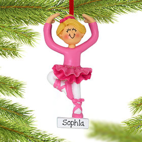 Personalized Ballet Dancer Christmas Ornament