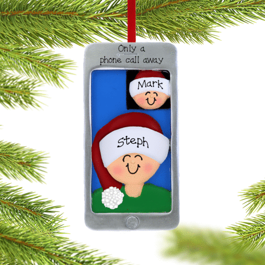 Personalized Facetime Christmas Ornament