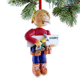 Personalized Handyman Christmas Ornament