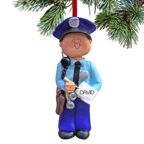 Personalized Policeman Christmas Ornament