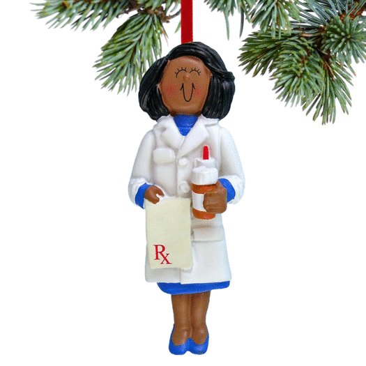 Pharmacist Female Christmas Ornament