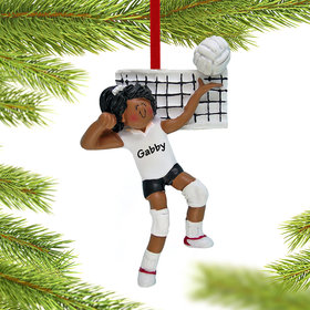 Personalized Volleyball Female Christmas Ornament