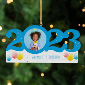 Personalized 2023 Dated Kids Birthday Christmas Ornament