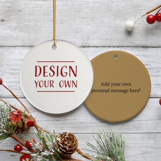 Personalized Design Your Own Christmas Ornament