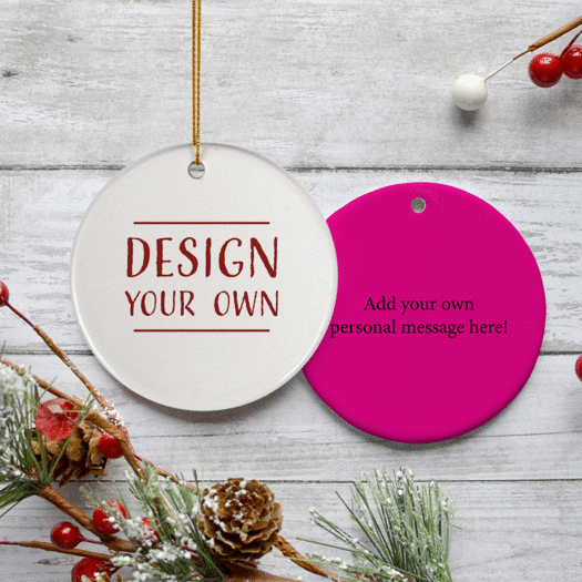Personalized Design Your Own Christmas Ornament