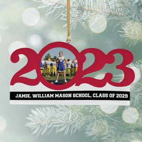 Personalized 2023 Dated School Christmas Ornament