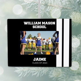 Personalized School Picture Frame Christmas Ornament