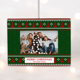 Personalized Merry Christmas Picture Frame Photo Ornament