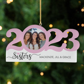 Personalized 2023 Dated Sister Christmas Ornament