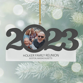 Personalized 2023 Dated Family Reunion Christmas Ornament