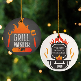 Personalized Grill Master Christmas Ornament
